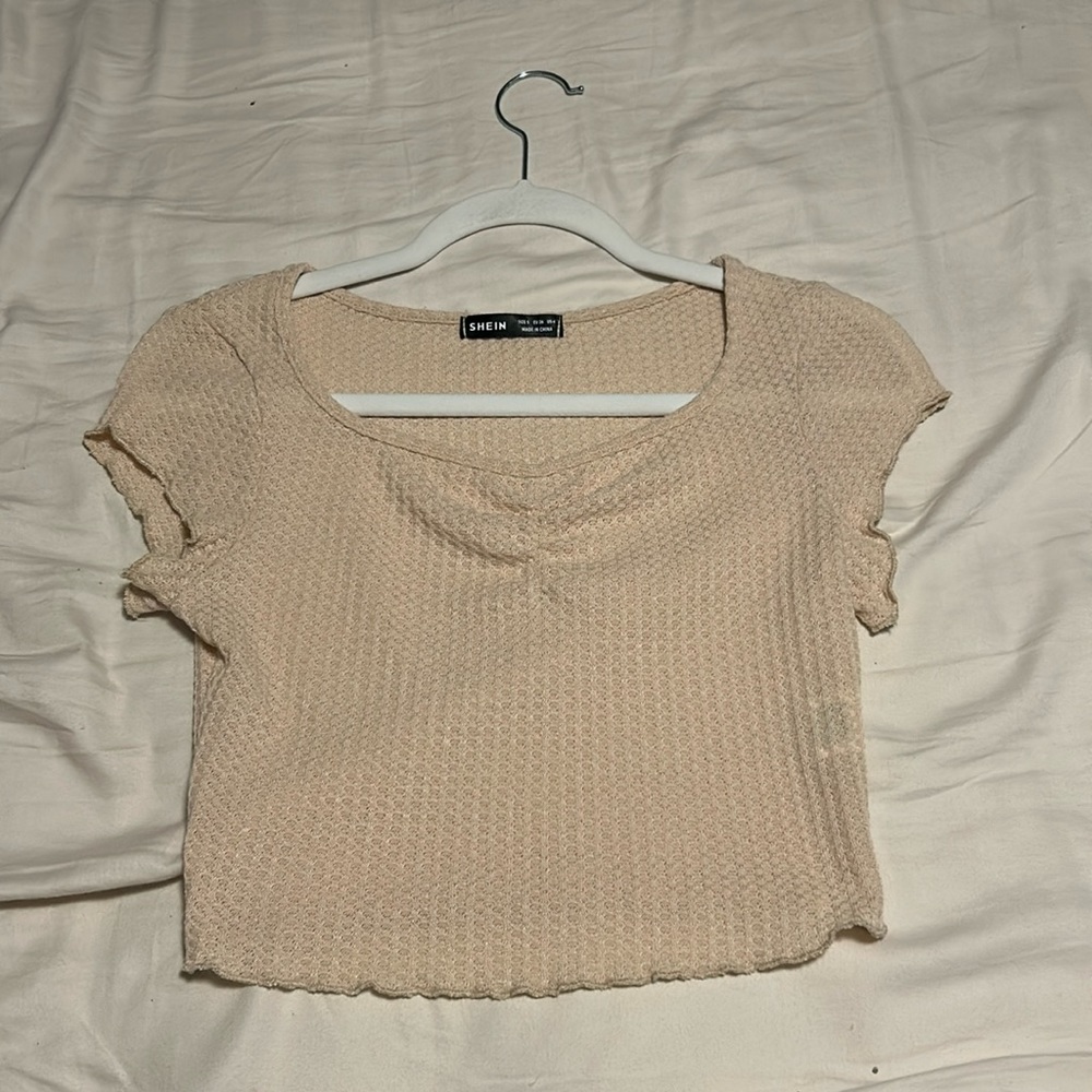 Light tan crop top